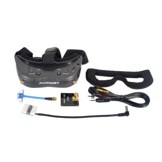 AOMWAY Commander V2 FPV Goggles 1080P 5.8G 64CH Headset HDin AVin Support Head Tracker