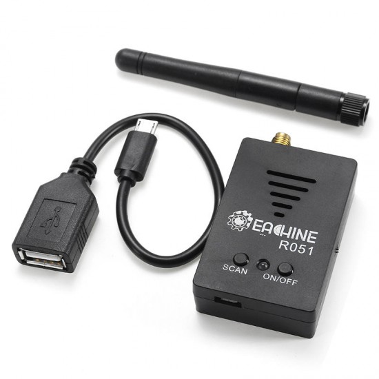 Eachine R051 150CH 5.8G FPV AV Receiver Built in Bat For iPhone Android IOS Smartphone Mobile Tablet
