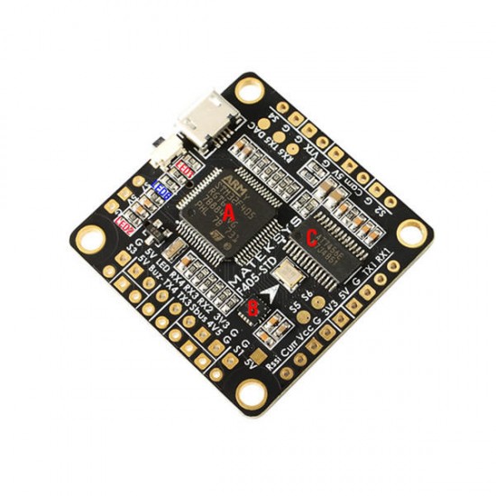 Matek F405-STD BetaFlight STM32F405 Flight Controller Built-in OSD Inverter for RC Multirotor FPV Racing Drone