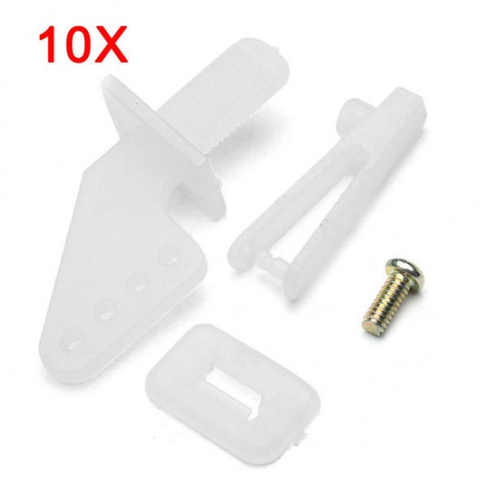 10X Rudder Servo Rob Angle Set With 1mm Chuck Screw For RC Airplane