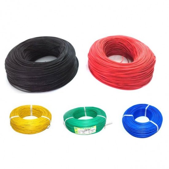 10m Soft Silicone Wire 22AWG Heatproof OD 1.7mm Flexible Cable Black/White/Red/Green/Blue RC Model