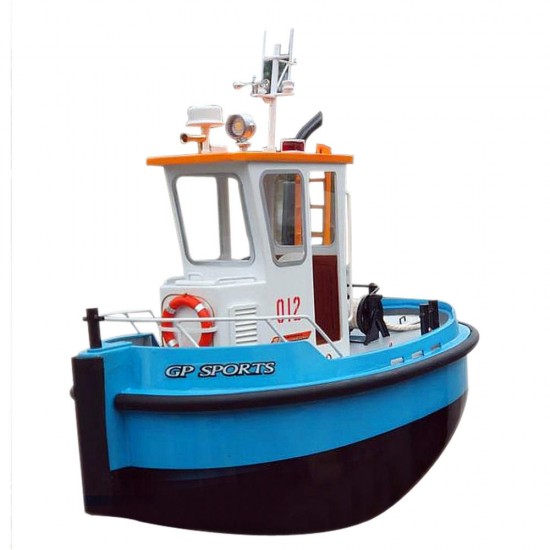 1:18 Pine Mini 270*130*190m RC Tugboat Rescue Simulation ABS Wooden Boat Model Ship DIY Tools Kit Q1