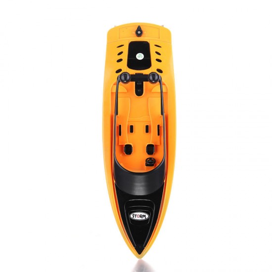 2.4Ghz 4 Channel Charging High-Speed Wireless RC Racing Boat Waterproof Orange