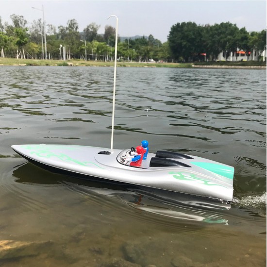 Flytec 2011-9 1/18 46CM Infrated 40MHZ Silver Rc Boat 15km/h Without Battery RTR Toys