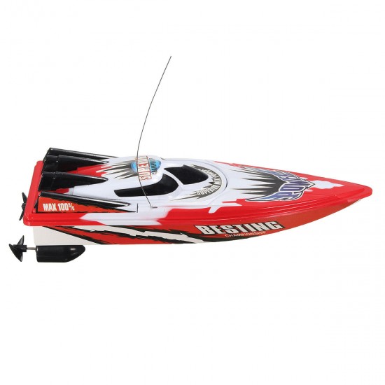 Red Green Plastic Durable Remote Control Twin Motor High Speed Racing RC Boat Toy