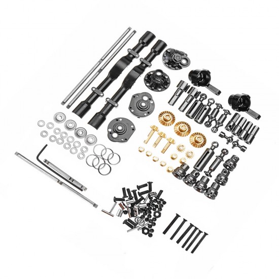 1 Full Set Metal OP Replacement Accessories Middle Bridge Axle for WPL B16 B36 1/16 6WD Rc Car Parts