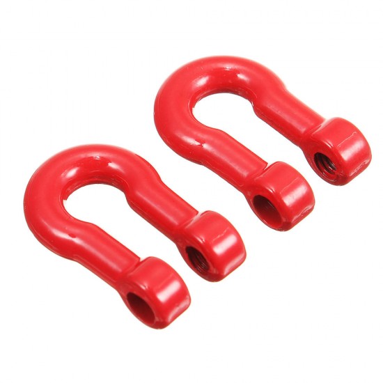 1 Pair Metal Trailer Hook Shackles Buckle for WPL RC Car Crawler Military Truck Parts
