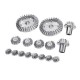 1 Set 16PCS Upgrade Metal Gear for Wltoys 12428-A 12428-B 12428-C /12423 Rc Car Parts