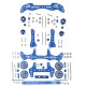 1 Set MA/AR Chassis Modification Kit FRP Part For Tamiya Mini 4WD RC Car Parts Without Wheel Tire