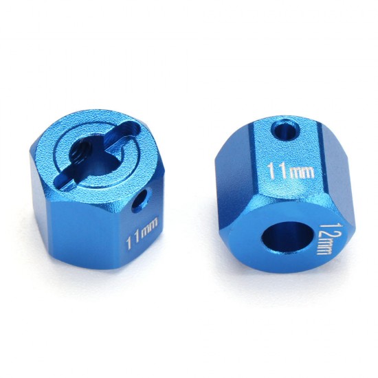 1 Set RC Car Wheel Hexagon Hub Drive Adapter Connector 11mm GPM for AXIAL SCX10 II 90046 Parts