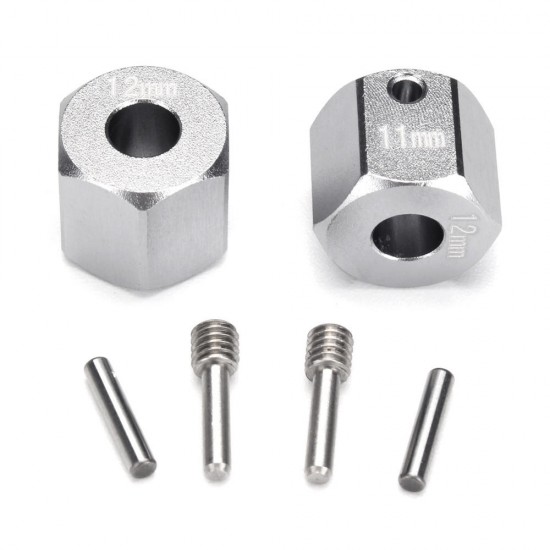 1 Set RC Car Wheel Hexagon Hub Drive Adapter Connector 11mm GPM for AXIAL SCX10 II 90046 Parts