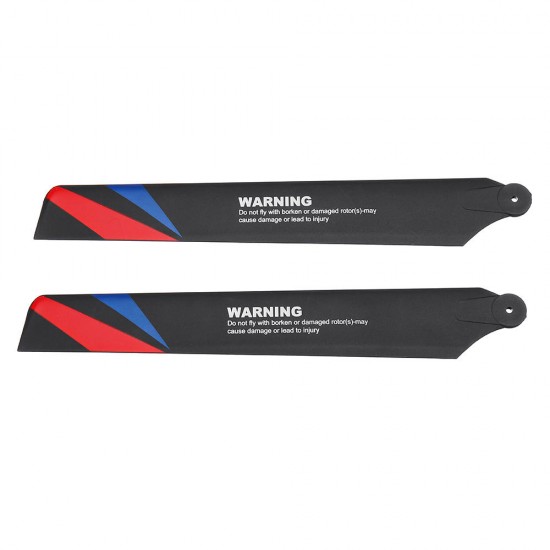 1 Pair XK K130 RC Helicopter Parts Carbon Fiber Main Blade