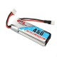 2X Gaoneng GNB 7.4V 450mAh 2S 80/160C Lipo Battery White Plug