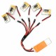 5PCS Eachine E010 E010C 3.7V 150MAH 45C Upgrade Battery USB Charger Set RC Quadcopter Spare Parts