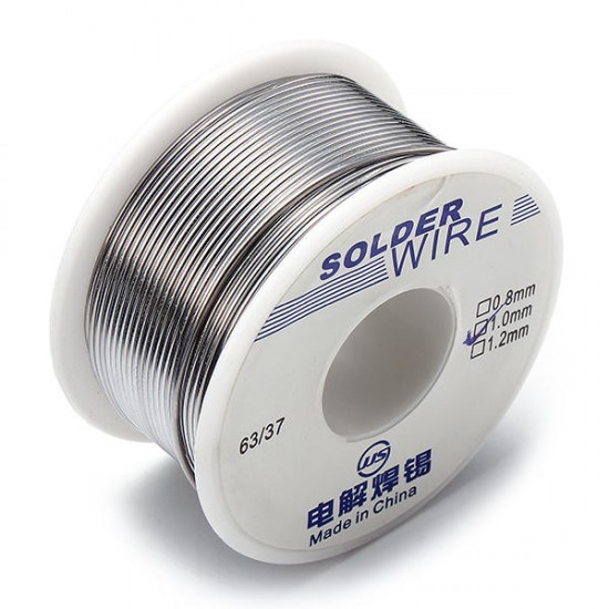 100g 63/37 0.6/0.8/1.0/1.2/1.8mm Tin Lead Soldering Wire Reel Solder Rosin Core