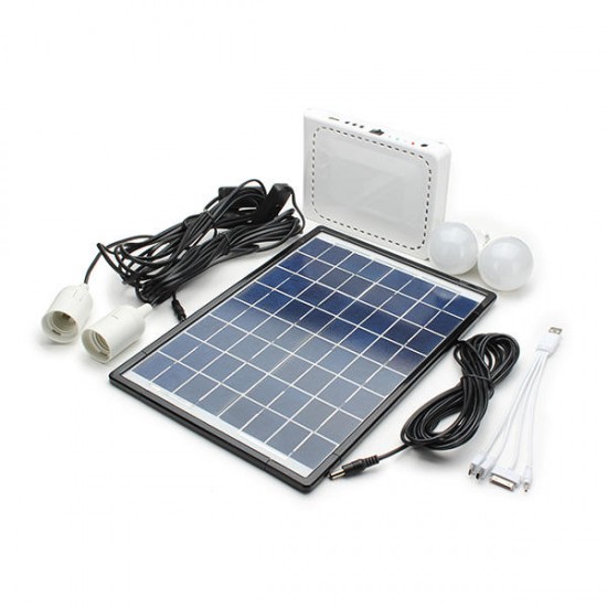 10W Lithium Battery Solar Powered Lighting System