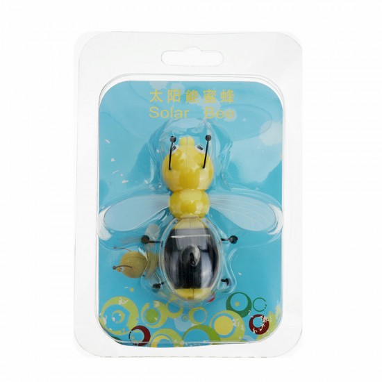 8cm Solar Power Toy Cute Bee Developmental Gadget Toy Animal For Kid Gift