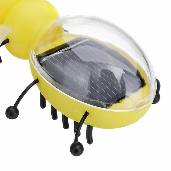 8cm Solar Power Toy Cute Bee Developmental Gadget Toy Animal For Kid Gift