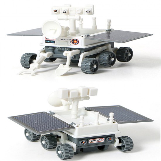 Cute Sunlight STEM 3In1 Solar Powered Toy Moon-Exploration Fleet Gift Toys