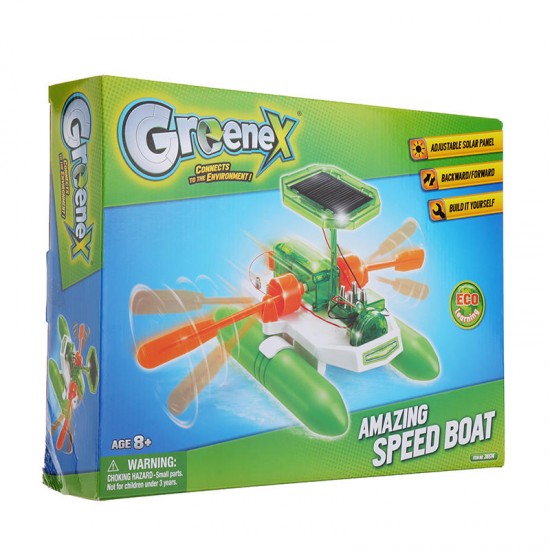 Greenex 36514 Solar Power Toy Amazing Speed Boat Science Experience Toy