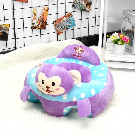 Baby Soft Learn Sitting Chair Cushion Training Inflatable Seat Nursing Pillows Child Safety Seat Belt