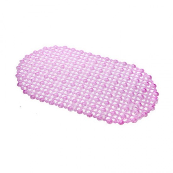 37 x 67cm PVC Toilet Bath Mats Anti-slip Bathroom Shower Mat Foot Massage Safety Strong Suction Floor Rug Carpet Bath Mat Pad