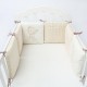 6PC A Set Baby Bed Bumpers Cotton Plush Safety Infant Toddler Nursery Beding Protection