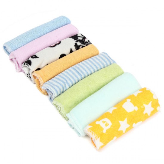 8 Pcs Soft Baby Infants Kids Newborn Children Bathroom Wipe Drool Towels Washcloth Shower Feeding Clean Tools