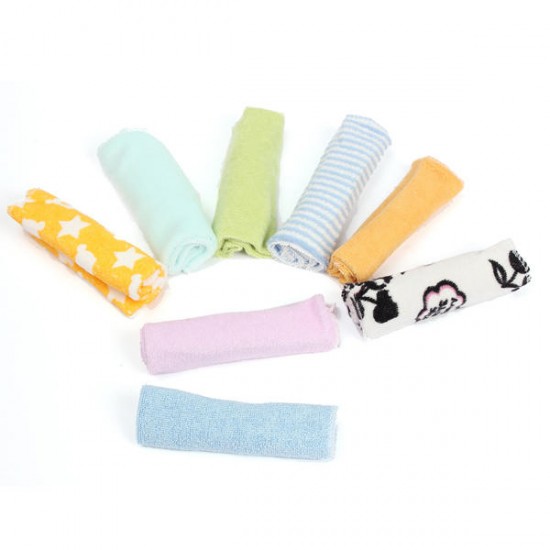 8 Pcs Soft Baby Infants Kids Newborn Children Bathroom Wipe Drool Towels Washcloth Shower Feeding Clean Tools