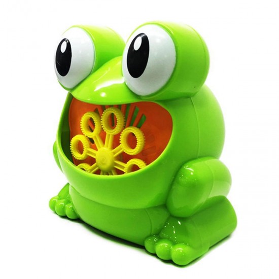 Frog Automatic Bubble Blower Maker Music Machine Bath Children Kids Outdoor Toy Bubble Blower