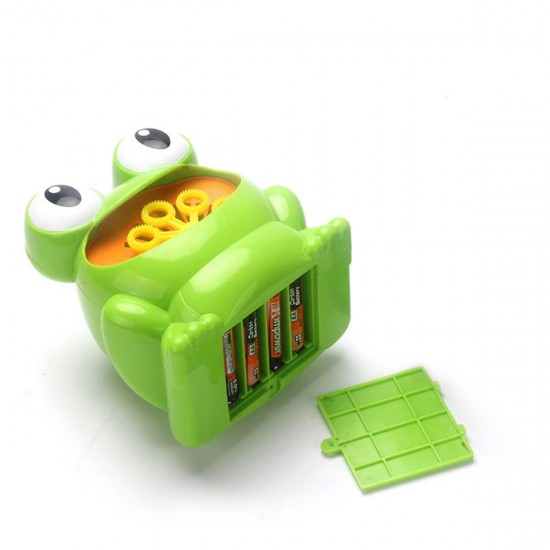 Frog Automatic Bubble Blower Maker Music Machine Bath Children Kids Outdoor Toy Bubble Blower