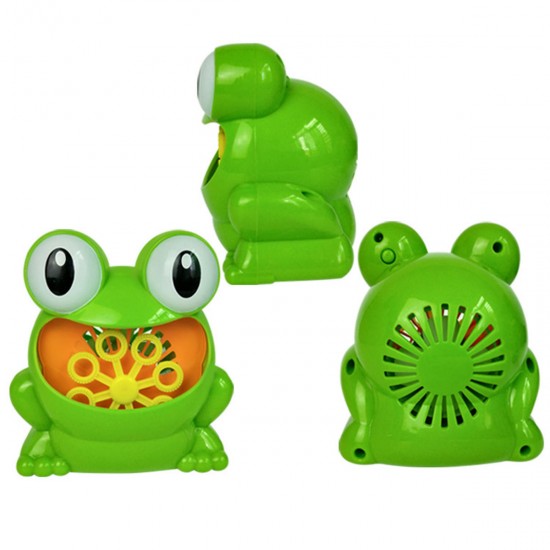 Frog Automatic Bubble Blower Maker Music Machine Bath Children Kids Outdoor Toy Bubble Blower