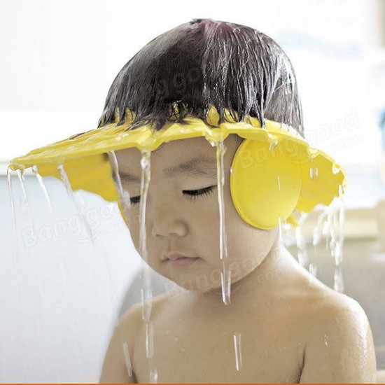 Vvcare BC-AR86 Child Shampoo Shower Cap Bath Hat Protect Ear Soft Caps Adjustable Rubber