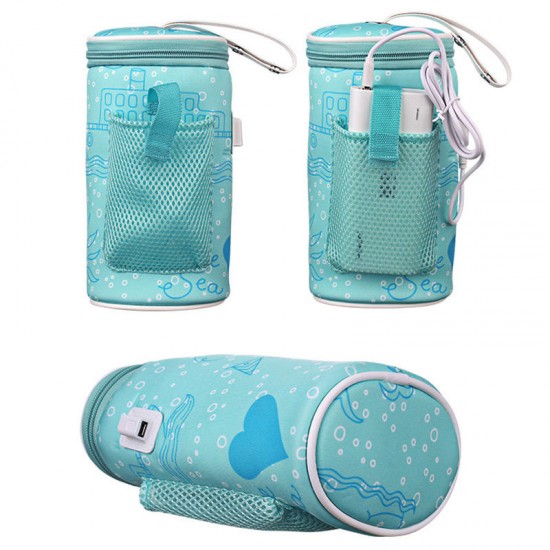 Baby Bottle Thermostat Bag Car Portable USB Heating Intelligent Warm Milk Tool Insulation Cover