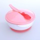 Baby Feeding Sucker Bowl with Temperature Sensing Spoon Suction Cup Bowl Dishes Tableware