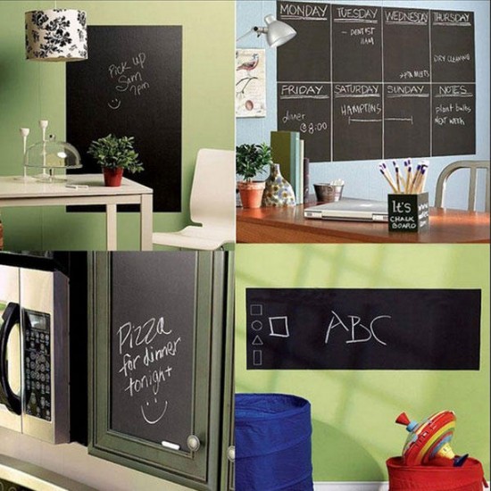45x200cm Wall Stickers Removable Blackboard Kids Room Decor Chalkboard Sticker DIY Decal Wallpaper