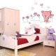 Cartoon Pink Bear Wall Sticker Home Decor Girl Kid Room Decoration