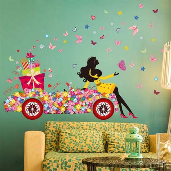 Child Room Decoration DIY Wall Sticker Wallpaper Butterfly Girl Removable Art Decal Home Mural