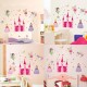 Children Kids Princess Girl Waterproof Removable Sweet Fairy Castle Wall Stickers Decal Bedroom DIY Decoration