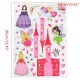 Children Kids Princess Girl Waterproof Removable Sweet Fairy Castle Wall Stickers Decal Bedroom DIY Decoration