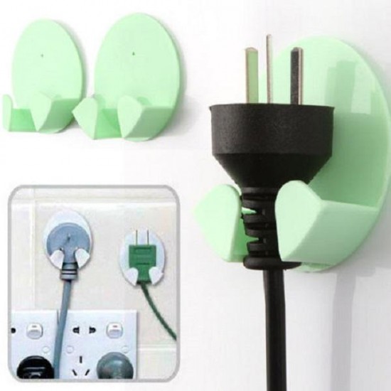 2Pcs Kitchen Socket Hook Holder Safe Plug Kids Children Protect Safety Power Electricity Wall Hanger