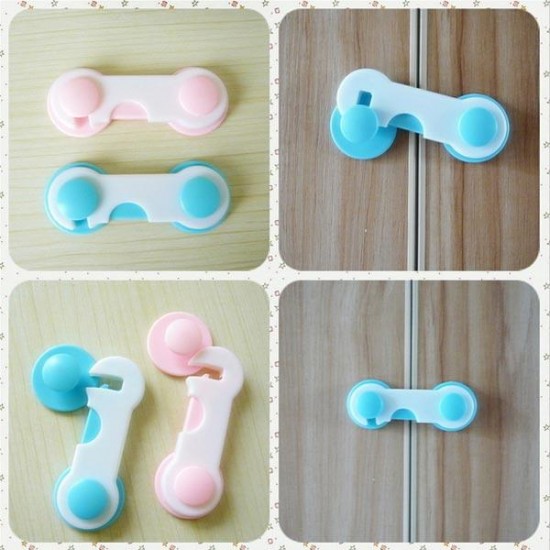 Baby Kid Toddler Safety Gear Plastic Door Drawer Wardrobe Protection Lock Baby Kid Toddler Safety Gear Plastic Door Drawer Wardrobe Protection Lock