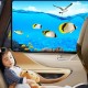 Cartoon Magnetic Car Sun Protector Side Window Sunshade Curtain Summer Adjustable Sunscreen Baby Shade Solar UV Foils