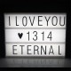 141 Letters A4 Cinematic Cinema Light Up Letter Box Sign Light Box Wedding Party Baby Toys