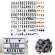 141 Letters A4 Cinematic Cinema Light Up Letter Box Sign Light Box Wedding Party Baby Toys