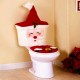 New Year Christmas Santa Toilet Seat Cover Set  Bathroom Tissue Set Christmas Decorations for Home