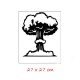 Vinyl Mushroom Cloud Toilet Seat Wall Sticker Bathroom Decal