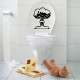 Vinyl Mushroom Cloud Toilet Seat Wall Sticker Bathroom Decal