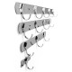 1/3/4/5 Hooks Stainless Clothes Wall Hanger Bathroom Towel Rack