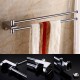 18 inch Brass Swivel Hanger Double Towel Bar Holder Chrome Finish Wall Mounted